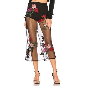 2/$20 Lovers + Friends Farrow Embroidered Skirt